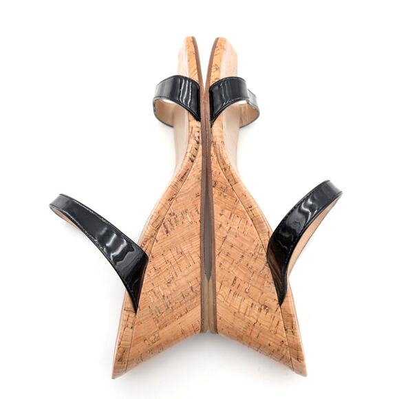 Stuart Weitzman Aleena Wedge Slide Sandal Women's Black Size US9.5 EU40 - Picture 11 of 11